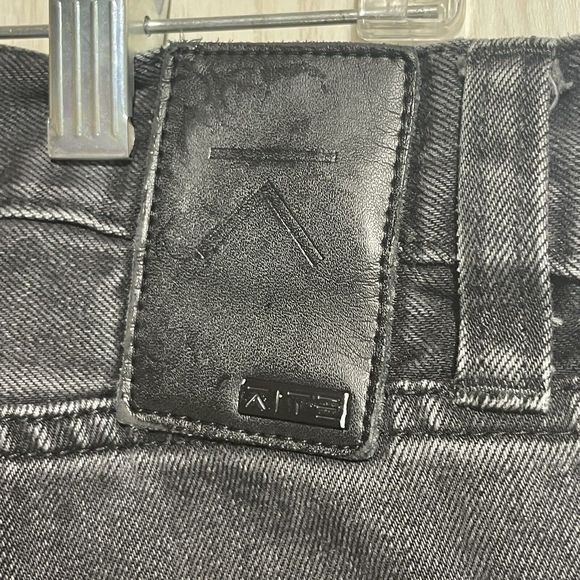 Kite Jeans Men's 34 Button Fly Black Zipper Leg Denim Grunge Distressed - Picture 10 of 16